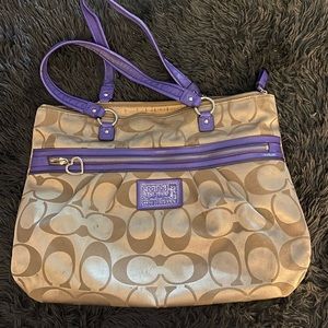 Coach zippered tote